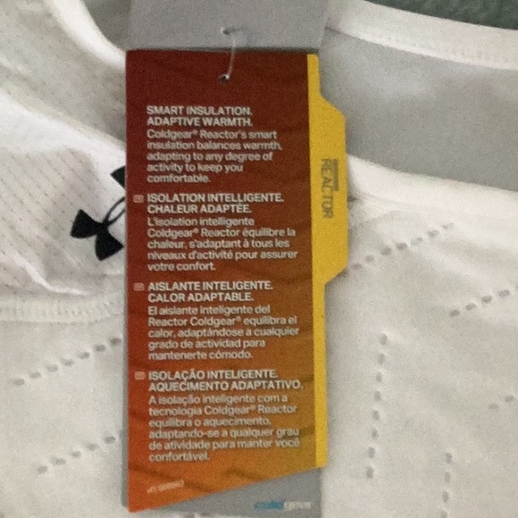 NWT Under Armour White and Black Vest Cold Gear Reactor front zipper & pockets - Picture 14 of 16